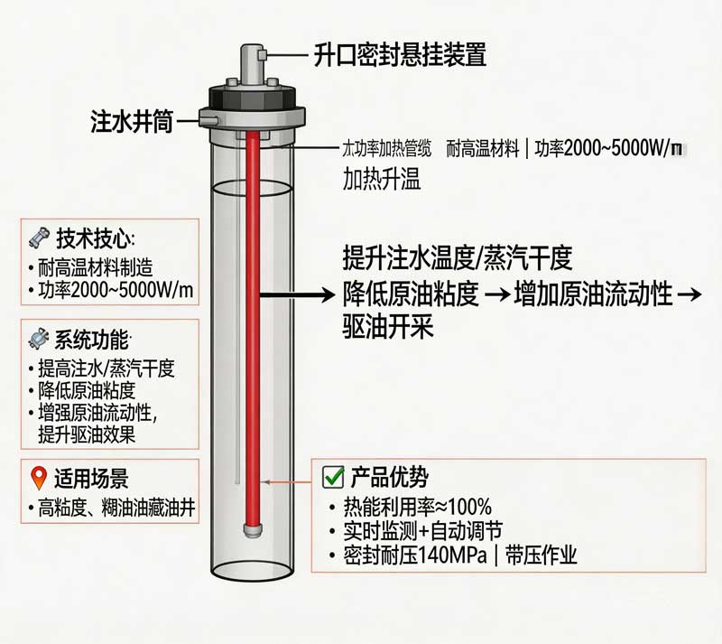 大功率加热管缆